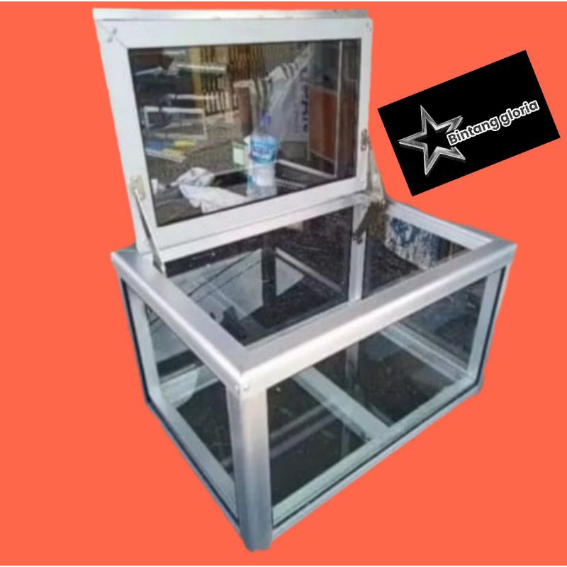 ETALASE BUAH RUJAK ES ALMUNIUM