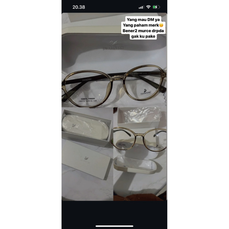 Kacamata Frame Swarovski Original