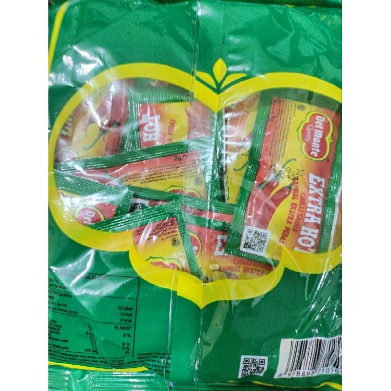 

del monte Delmonte Saus Sambal Sachet Extra Hot 24 pcs 8gr Saus Sambal