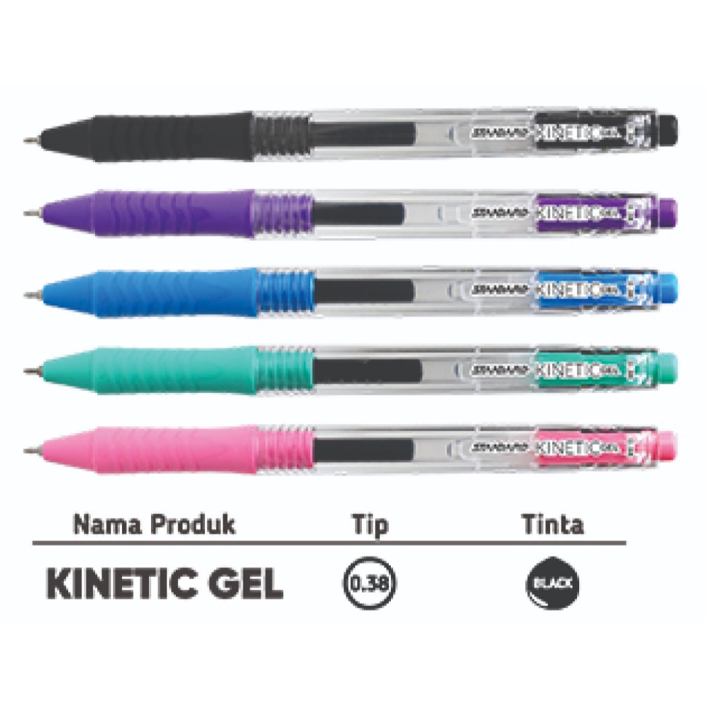 

STANDARD PEN KINETIC GEL 0.38 (Pulpen, Balpoint, Pena, Alat tulis) 1 Lusin
