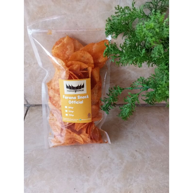 

kerupuk talas balado / keripik talas balado/ krupuk/cemilan 250gram