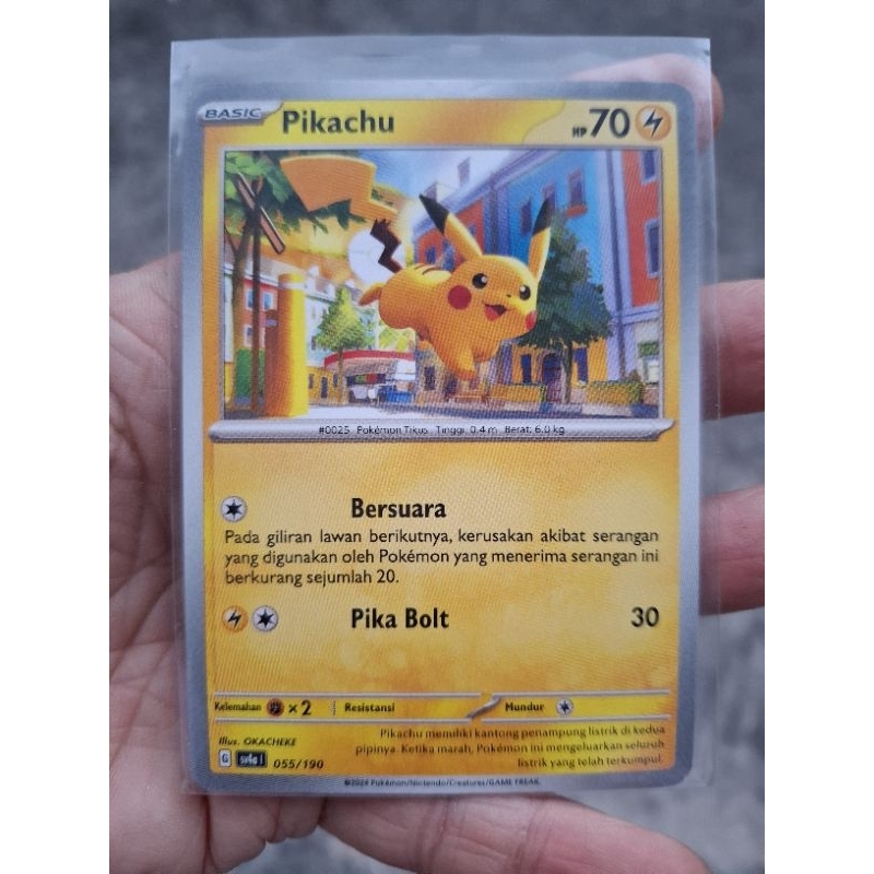 KARTU POKEMON PIKACHU OKACHEKE