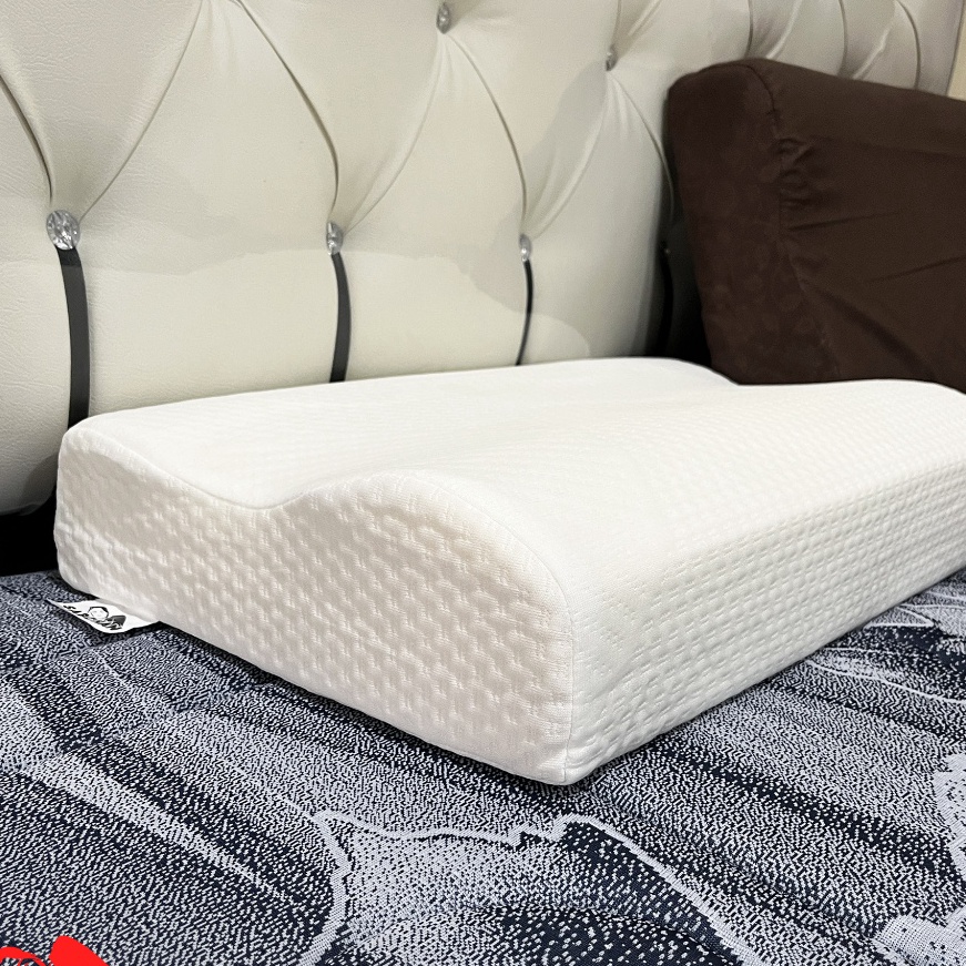 KF7 Bantal Kesehatan Tidur Orthopedic Bantal Kepala Leher Memory Foam Bantal Contour Lengkung Bantal