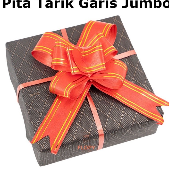 

PRODUCT TERMURAH 1 pcs Pita Tarik Garis Jumbo Pita Kado Bingkisan Hampers Bunga
