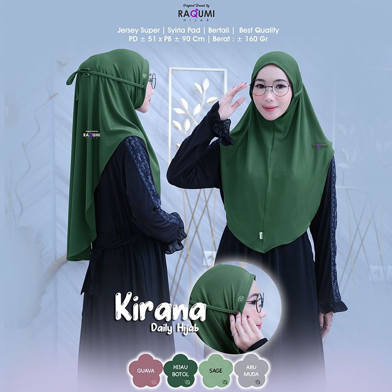KIRANA RAQUMI HIJAB ORIGINAL KLATEN | JILBAB INSTAN RAQUMI