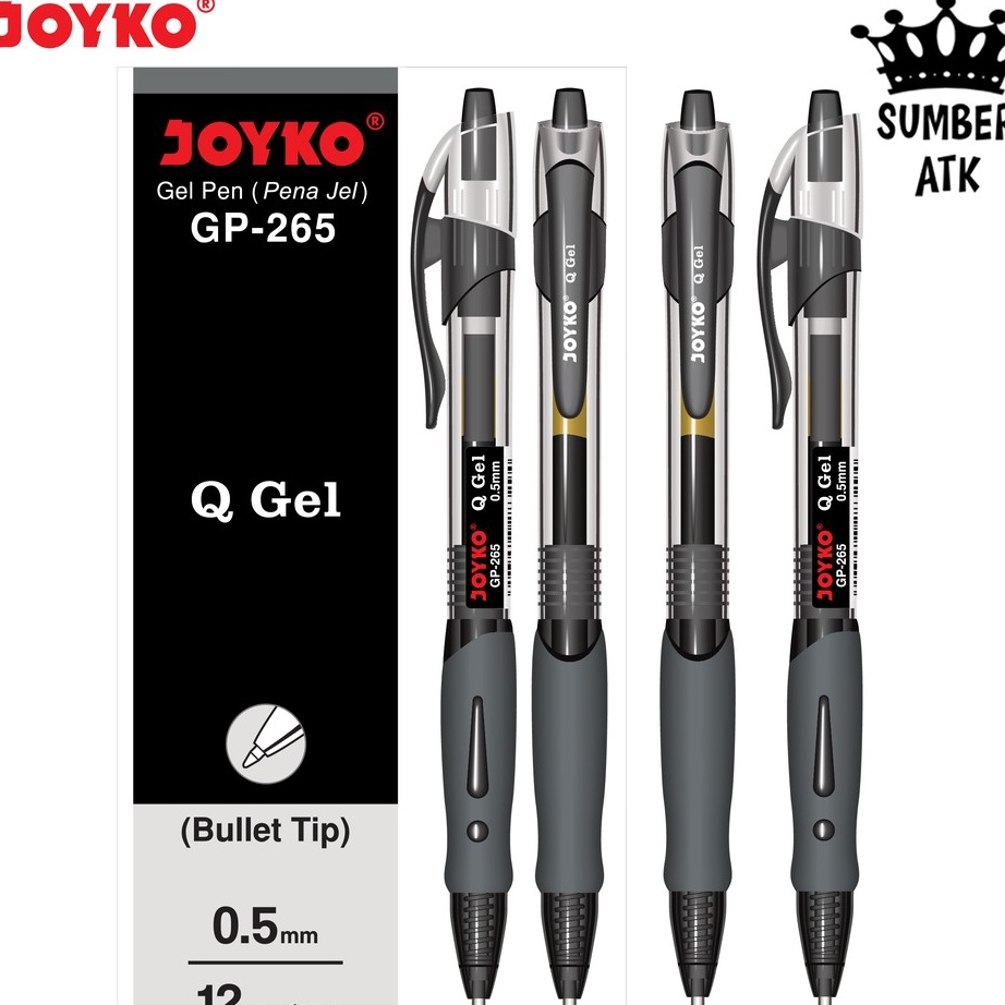 

PRODUK AWAL TAHUN Gel Pen GP265 Black Blue Red Q 1 Lusin 1 Box 12 PCS Gel 5 mm Pulpen Pena Mirip K1