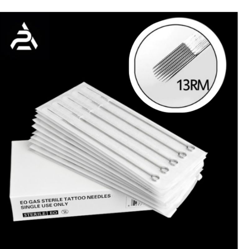 13RM  jarum Shading Selembar Isi 5 Batang Untuk Arsir Tato - Jarum Tattoo Premium Berkualitas Origin