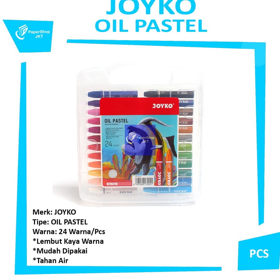 

ORDER SAJA GAN Krayon Minyak 24 Warna Crayon 24 Colors Oil Pastels Set