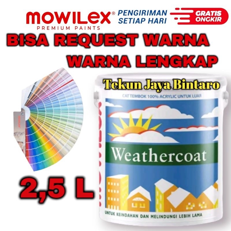 CAT TEMBOK EKSTERIOR MOWILEX WEATHERCOAT (2,5 LITER)