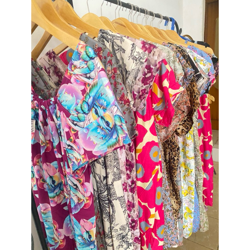 Paket Usaha 5 Daster Sambung daster rayon premium kekinian fuji manohara tali busui