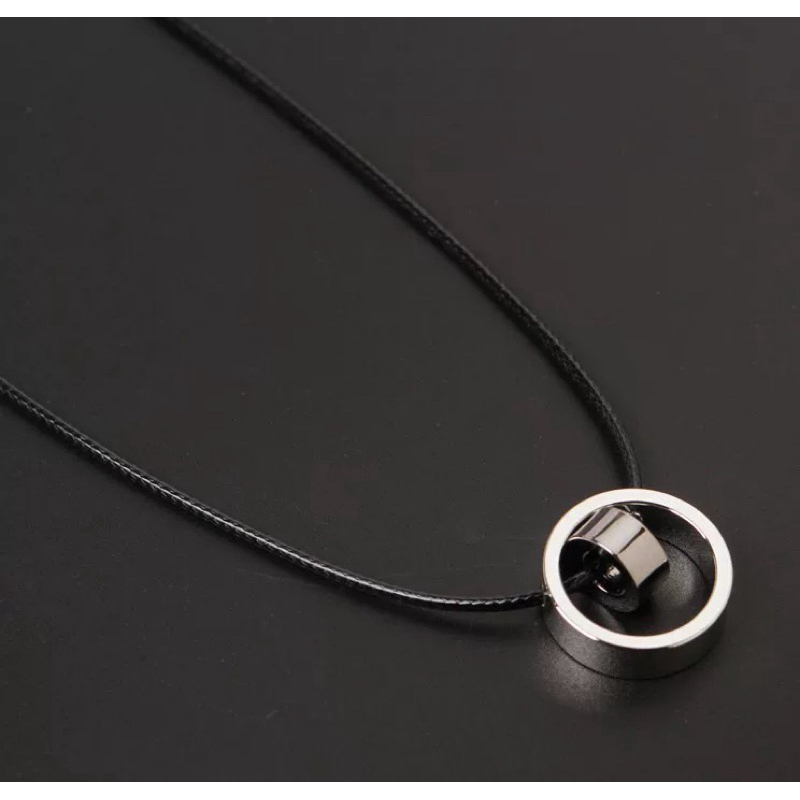 KALUNG TALI HITAM BANDUL CINCIN COUPLE KEREN MACO