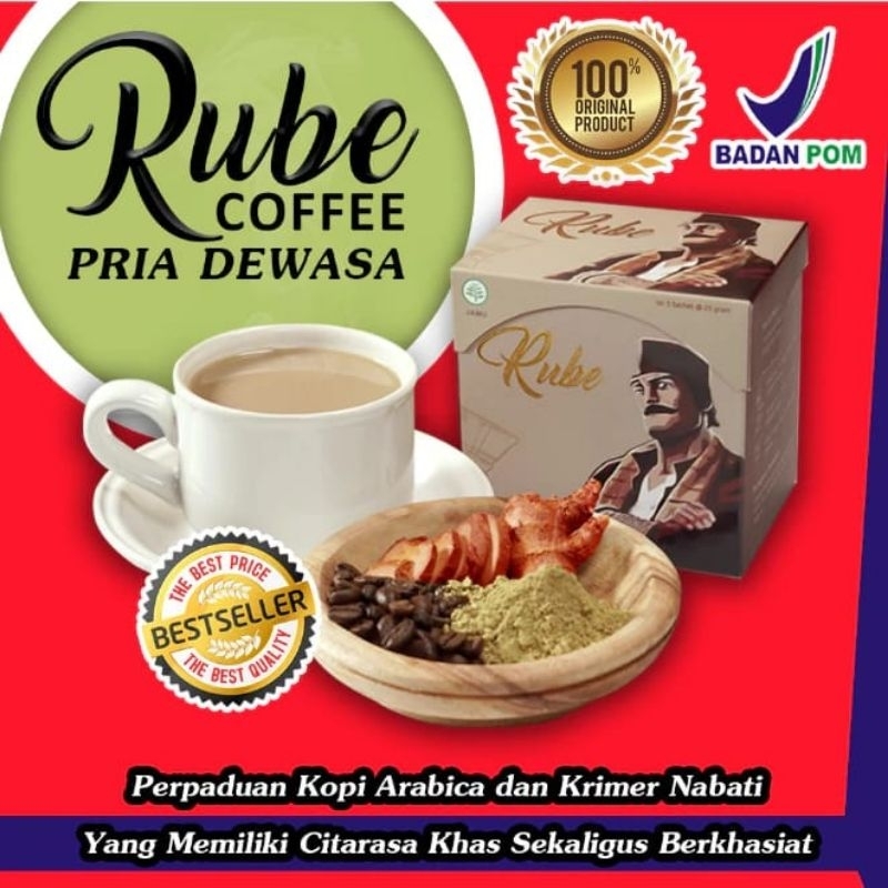 

KOPI RUBE Kopi Multivitamin Penambah Stamina Original BPOM ECER & 1Box Isi 5 Shacet