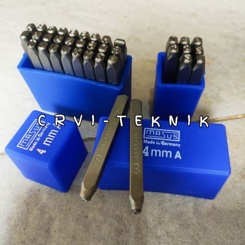 Alat Ketok Huruf dan Angka 4 Mm Masus Germany alat untuk ketok
