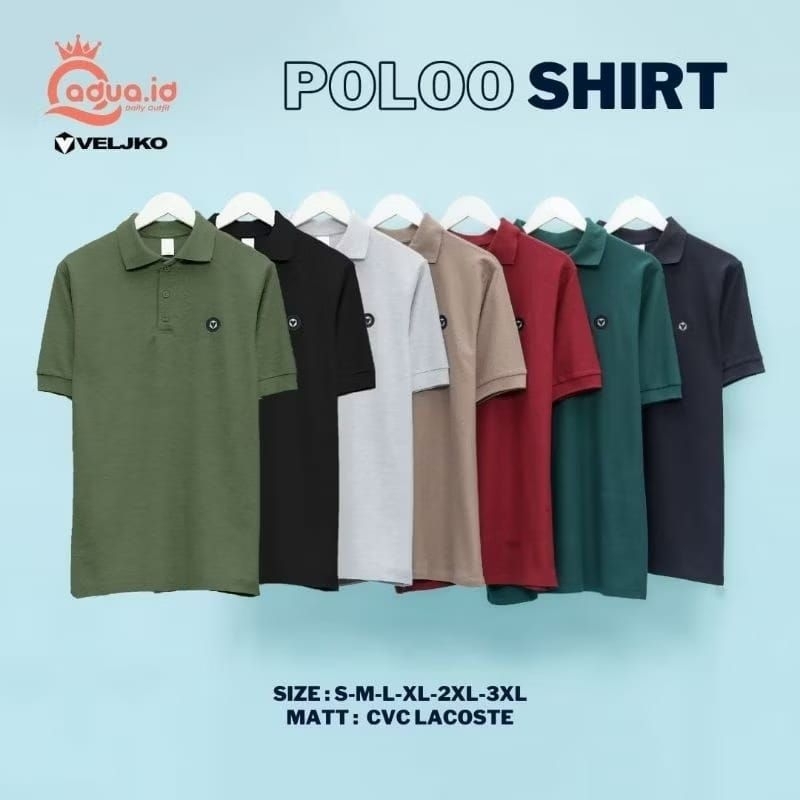 VELJKO POLO T SHIRT | PolooShirt Vol 2 By Qadua.id x Veljko | KAOS POLO SHIRT PRIA BY VELJKO BASIC C