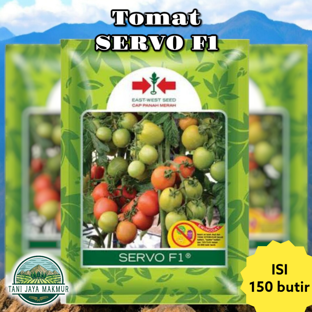 Benih Bibit Buah Tomat SERVO F1 150 butir - Cap Panah Merah