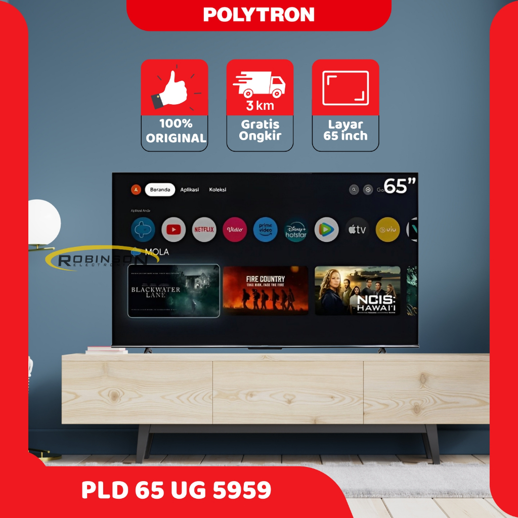 LED TV Polytron 65 Inch PLD 65 UG 5959 Android TV