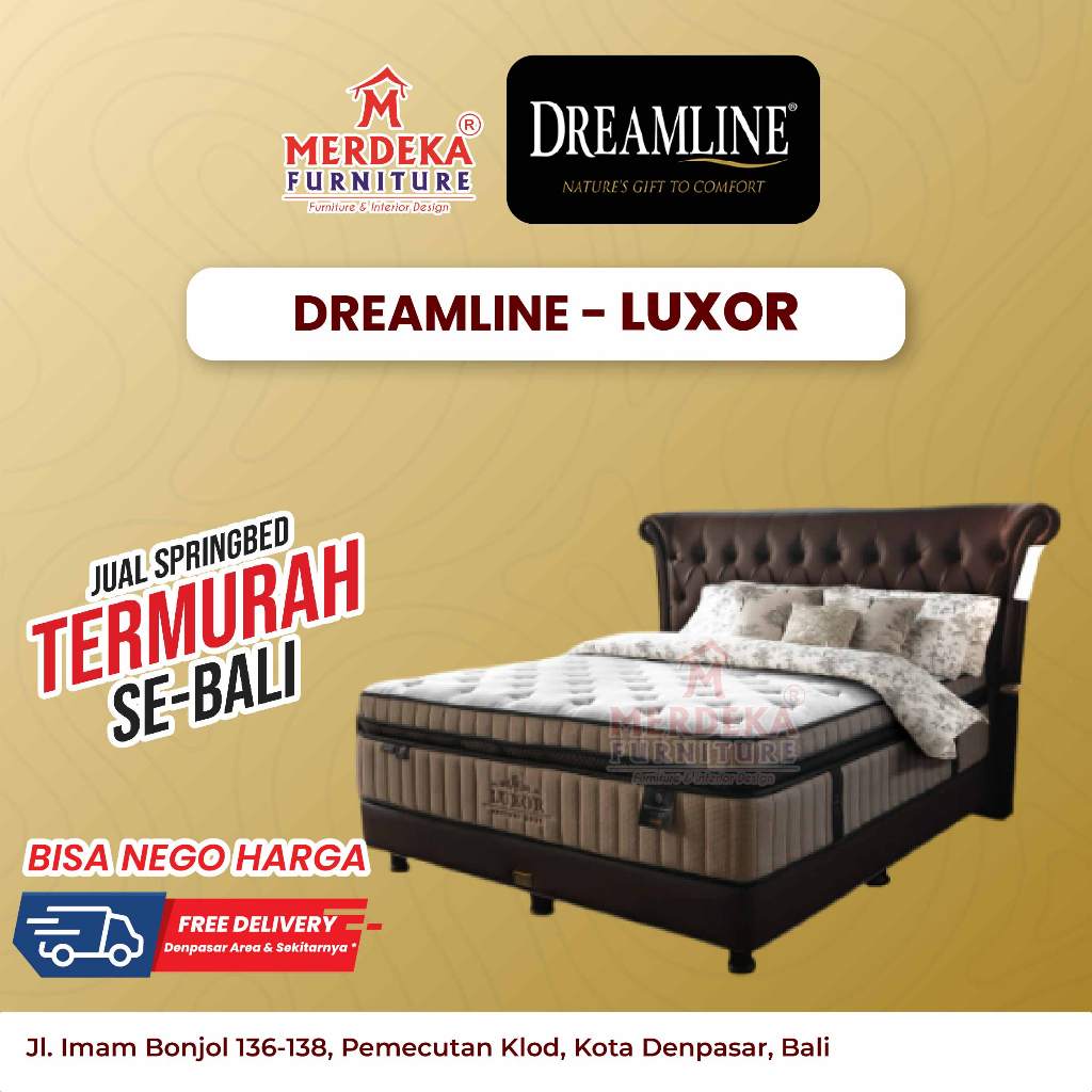 Springbed Dreamline Luxor 42 cm - Medium Soft, Plus Top, Micro Tencel, Pocketed Coil & Memory Foam