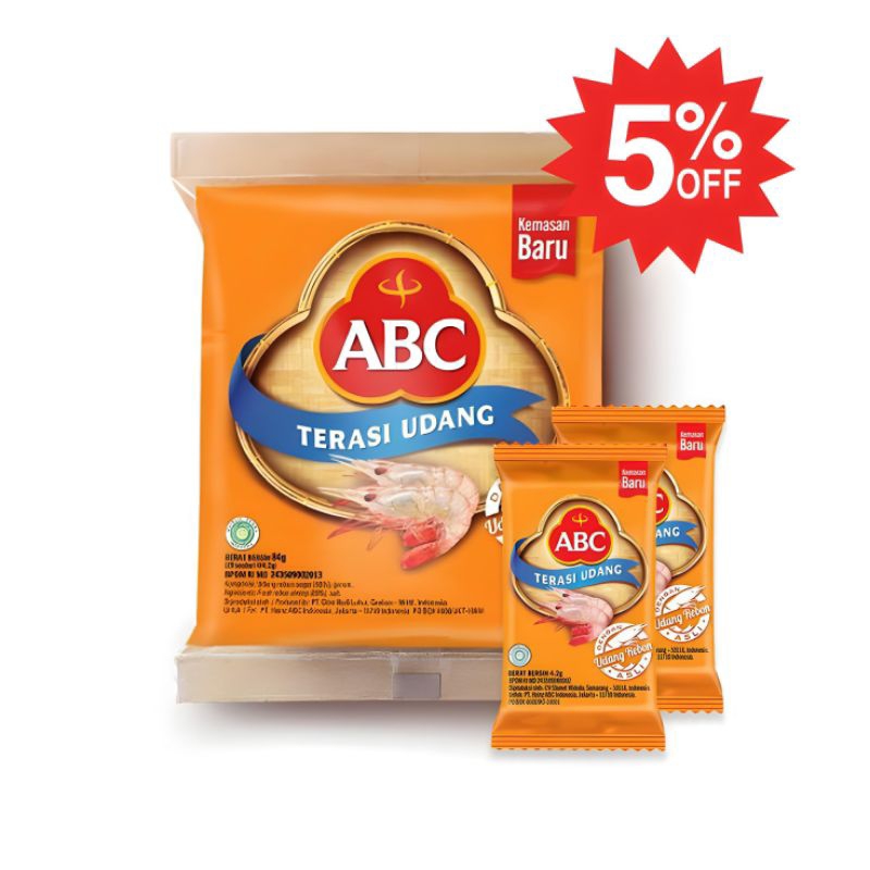 

ABC Terasi Udang per pack isi [ 20 sachet × 4.2 gr ]