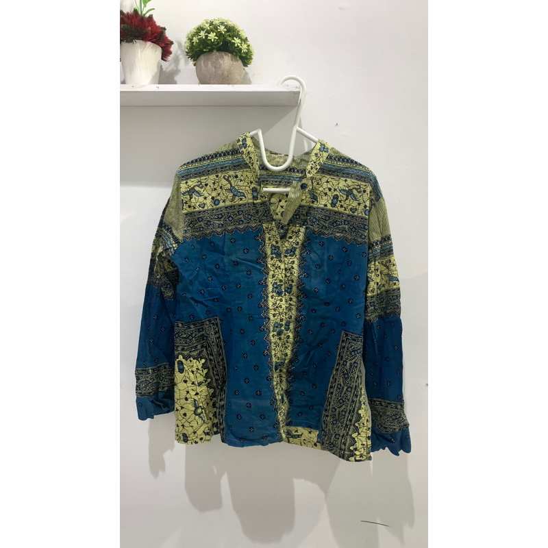 KEMEJA BATIK WANITA LENGAN PANJANG MURAH (PRELOVED)
