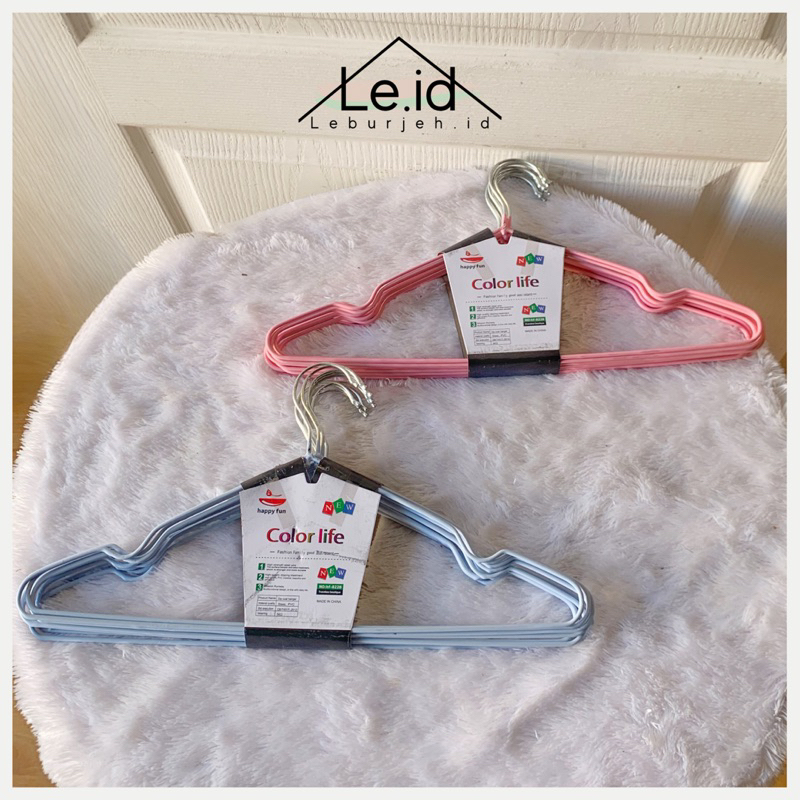 Hanger stainless warna color life 10pcs hanger premium hanger dewasa warna