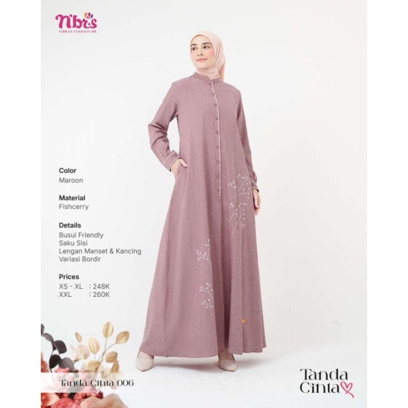 GAMIS NIBRAS TERBARU TANDA CINTA 006