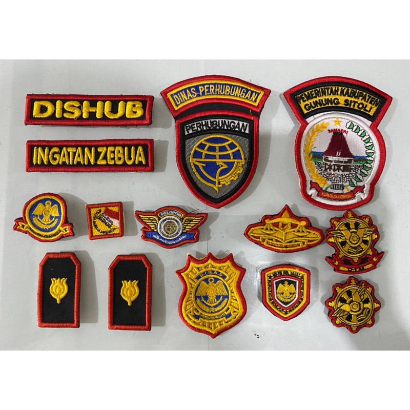 Atribut Dishub Bordir timbul 3D