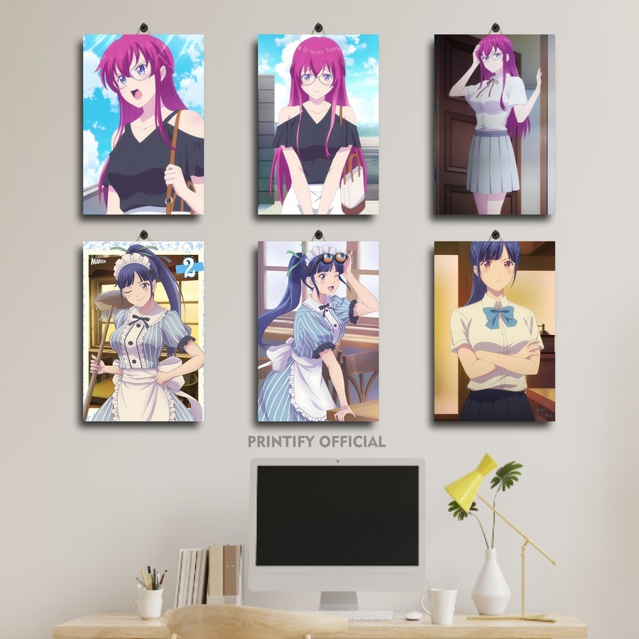 Poster Ruangan Anime Megami No Cafe Terrace Shiragiku Ono / Printify Official /KLI|FZAMI