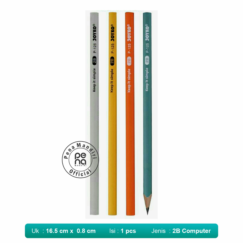 

[1 pcs] Pensil Pastel Triangular Joyko 2B - P-125 Satuan