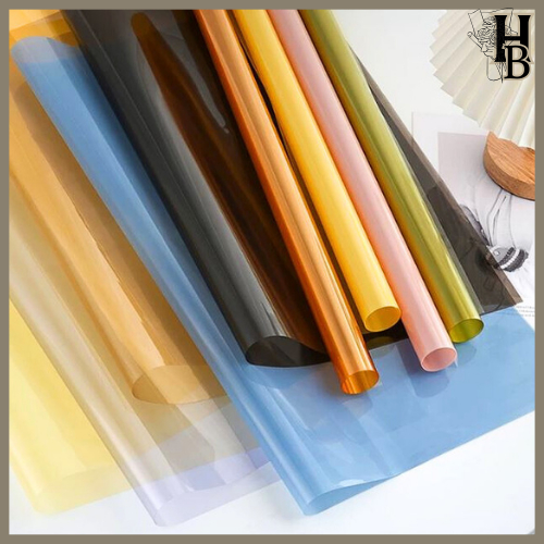 

Flower Wrapping Paper Kertas Buket Bunga Polos Transparan Bening Cellophane Waterproof 6088