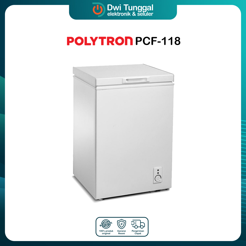 POLYTRON Chest Freezer PCF 118 - Freezer Box 100 Liter