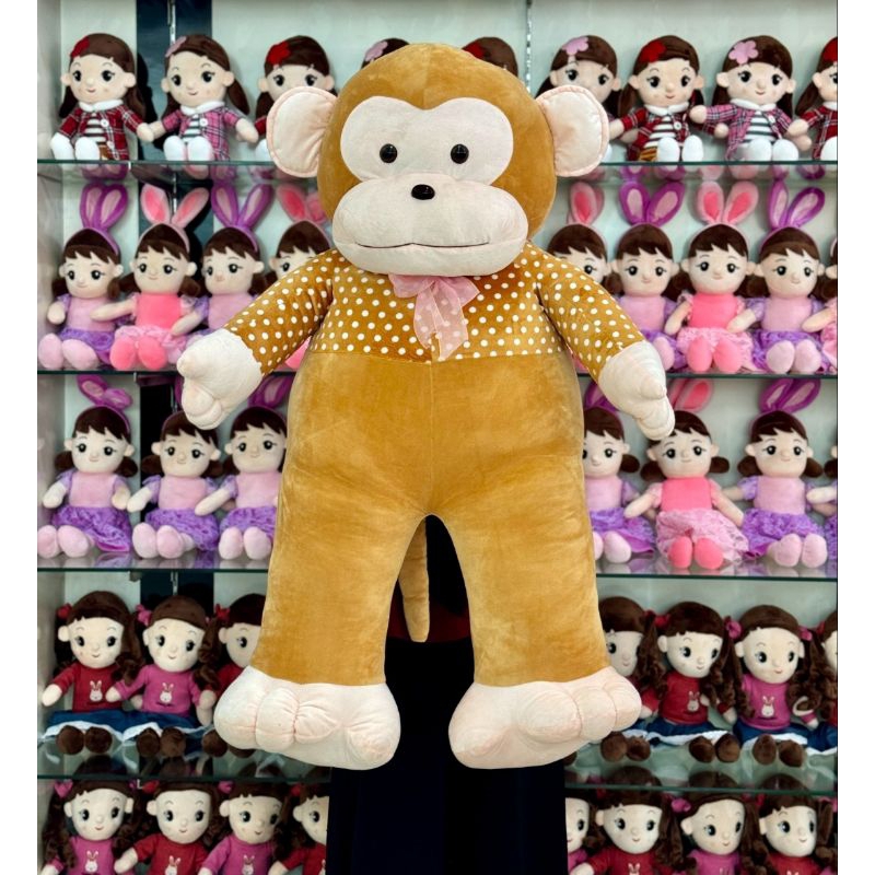 Boneka Monyet Jumbo Pita Soft Gendut Padat Halus
