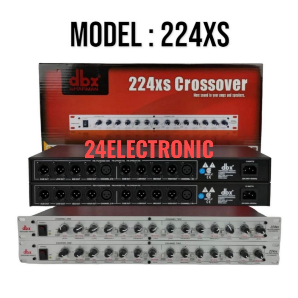 Crossover DBX 224XS plus subwoofer dbx 224 xs