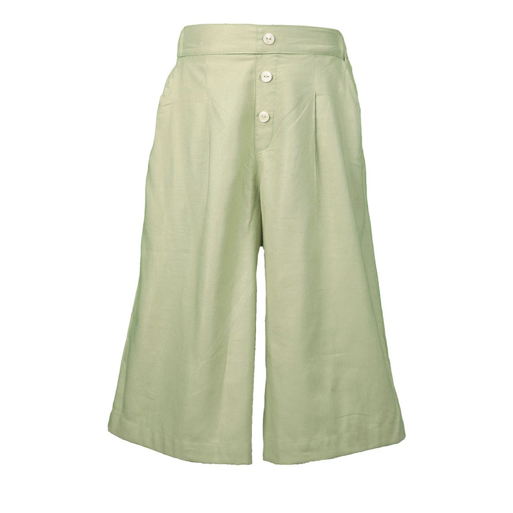 Pito Dito Girl Stregi Celana Kulot Panjang Anak Perempuan Warna Hijau Sage