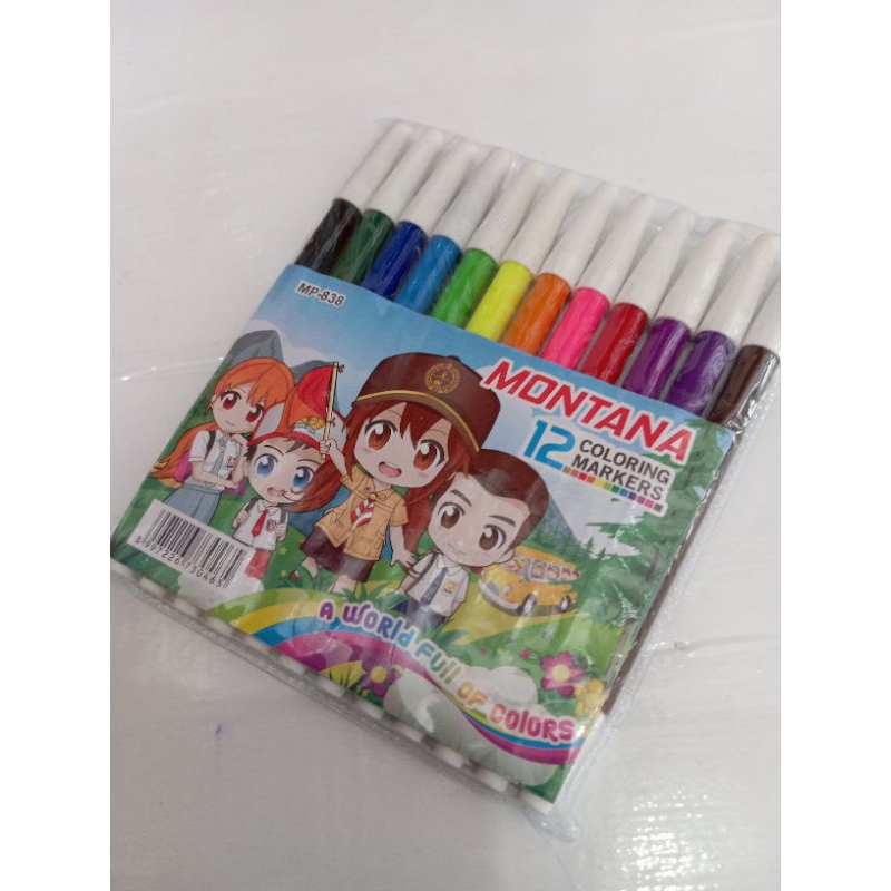 

Spidol 12 warna Montana MP-838