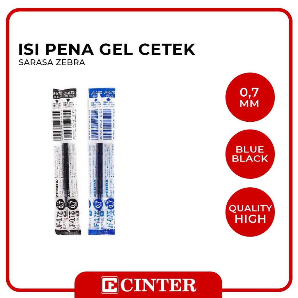 

ZEBRA - ISI PENA / REFILL PENA / REFILL BOLLPOIN F - 0.7 MM