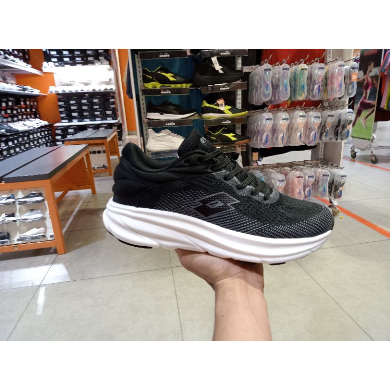 Sepatu lari pria lotto original/Lotto Danzel men's running shoes black