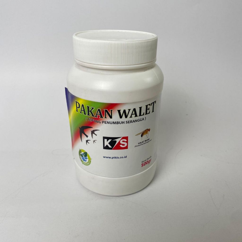 Pakan makanan burung walet KIS ukuran 500gram dari benih lalat buah