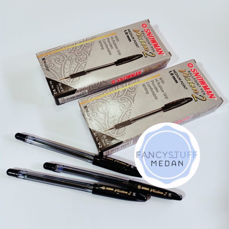 

Fancystuff - pulpen snowman V2 hitam 1.0mm isi 12pcs/ktk (grosir)