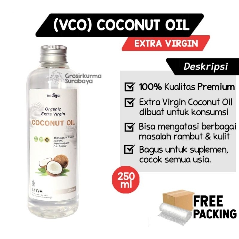 

Extrack VCO Minyak Kelapa Virgin Coconat Oil 250 ml Original