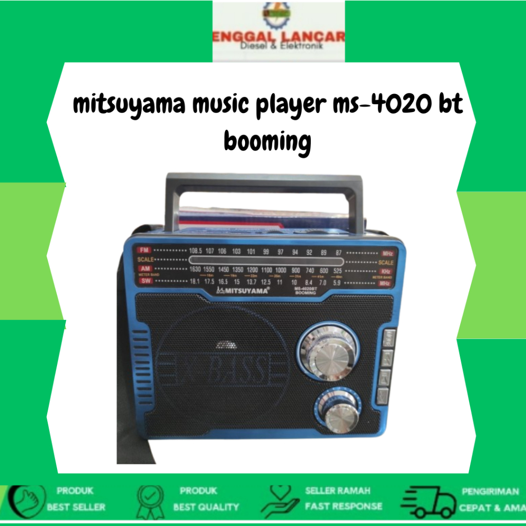 RADIO MITSUYAMA MS 4020 BT BOOMING / Radio Bluetooth Portable Mitsuyama MS-4020 BT Booming