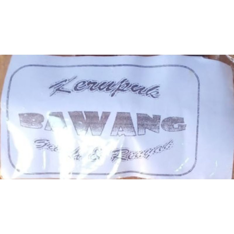 

krupuk bawang kristal gurih dan renyah mentah