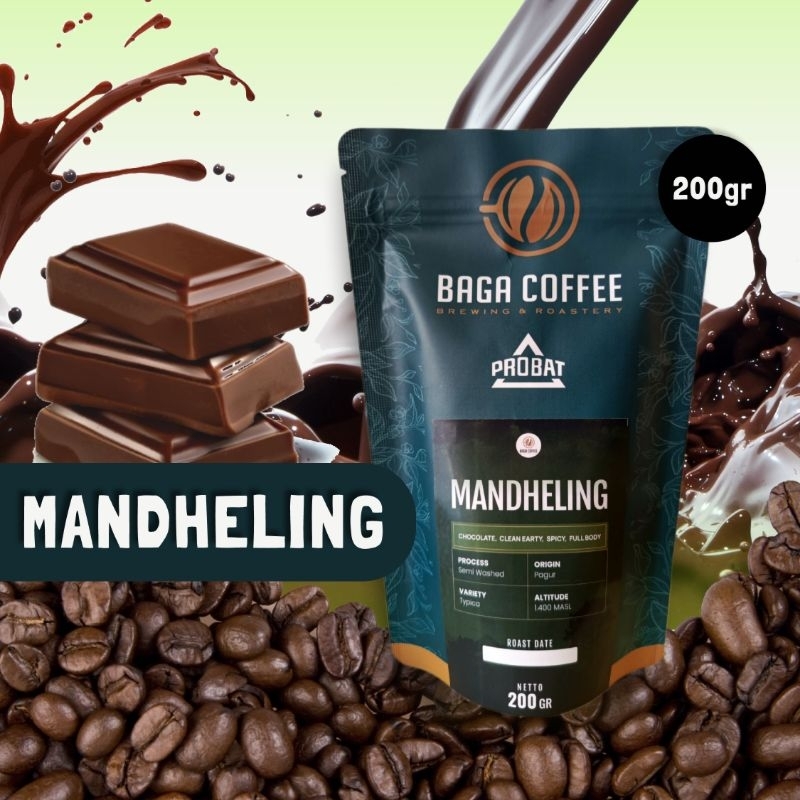 

Kopi Baga Coffee Mandheling Whole Bean kopi biji / bubuk