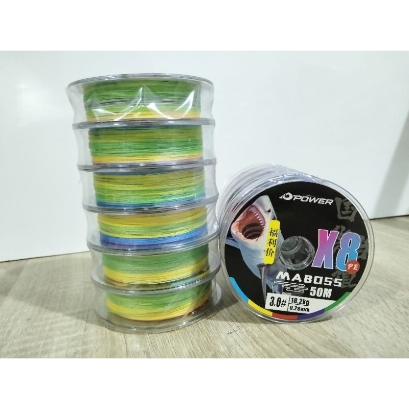 Senar PE D'POWER Maboss X8 50M