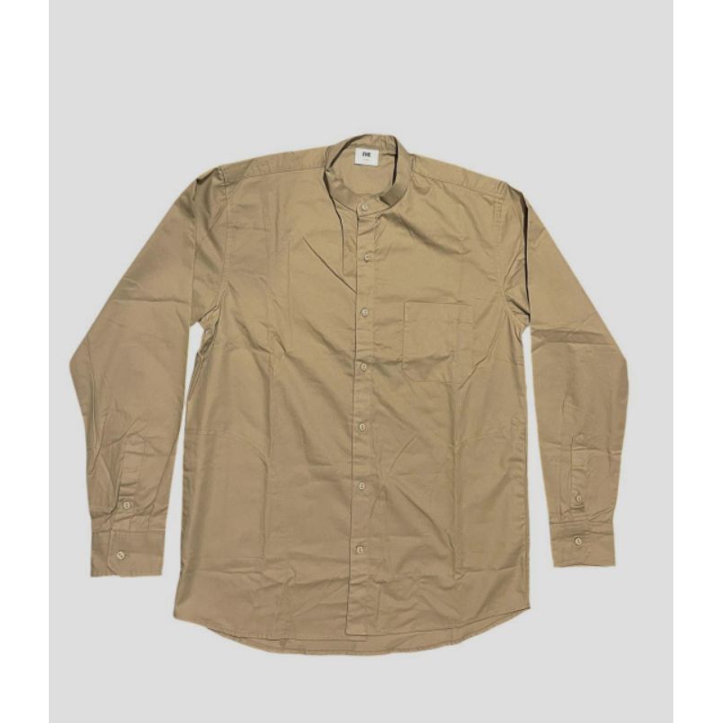 long shirt baju koko kemeja EVIL ARMY Khaki