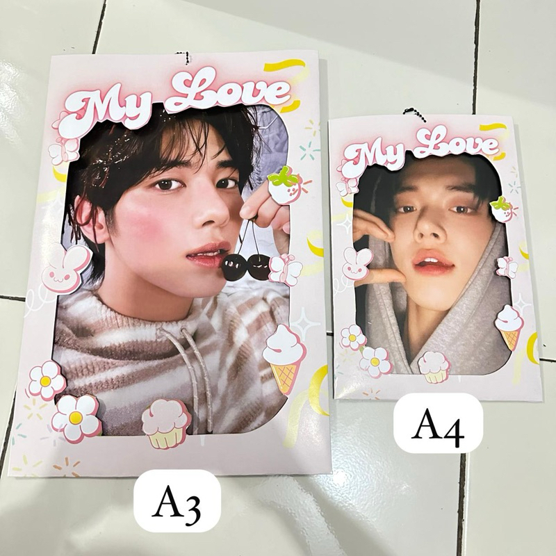 [KUKIRA] Custom Cahol Card Holder Photocard Holder Jumbo Besar A3 A4 KPOP