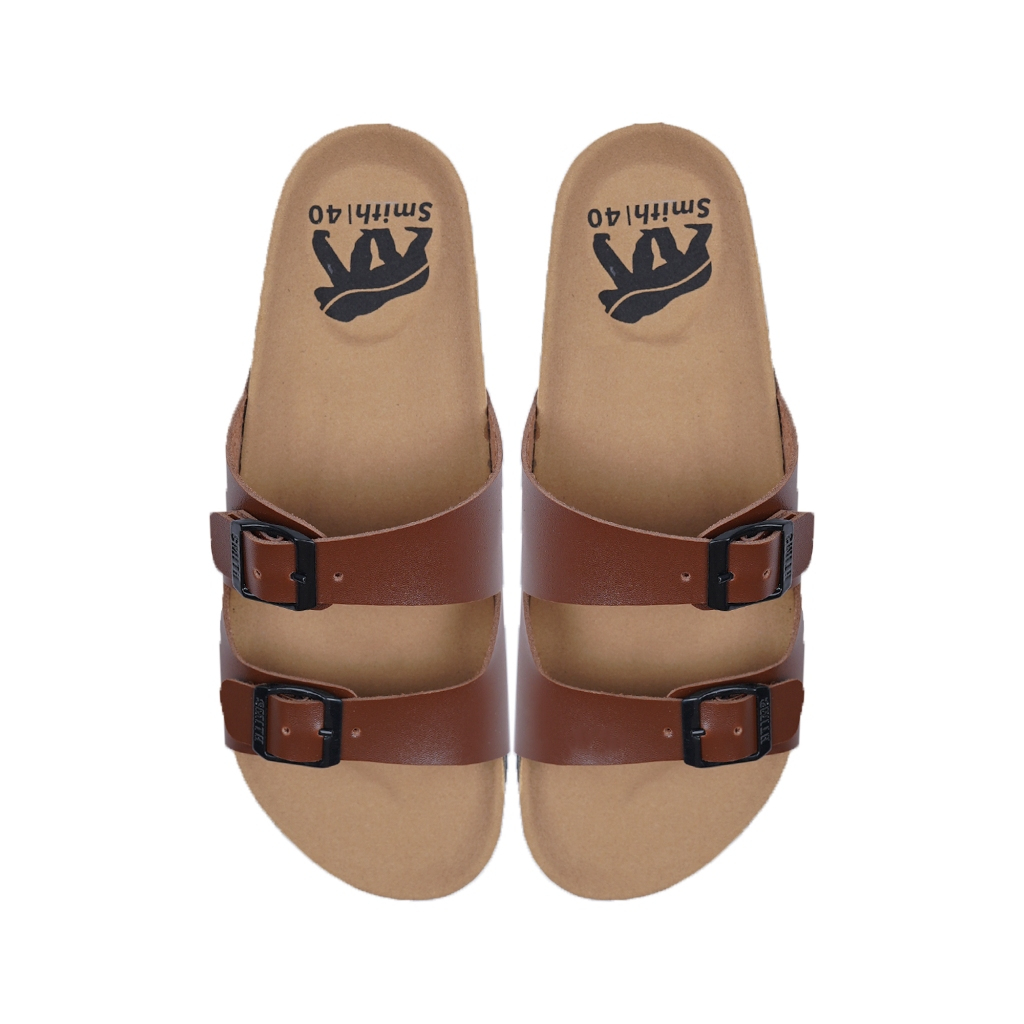 House of Smith TSM Sendal Slide Pria - Sanbrik Brown #3