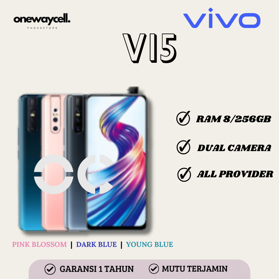 VIVO V15 RAM 8/256GB FULLSET GARANSI 1 TAHUN