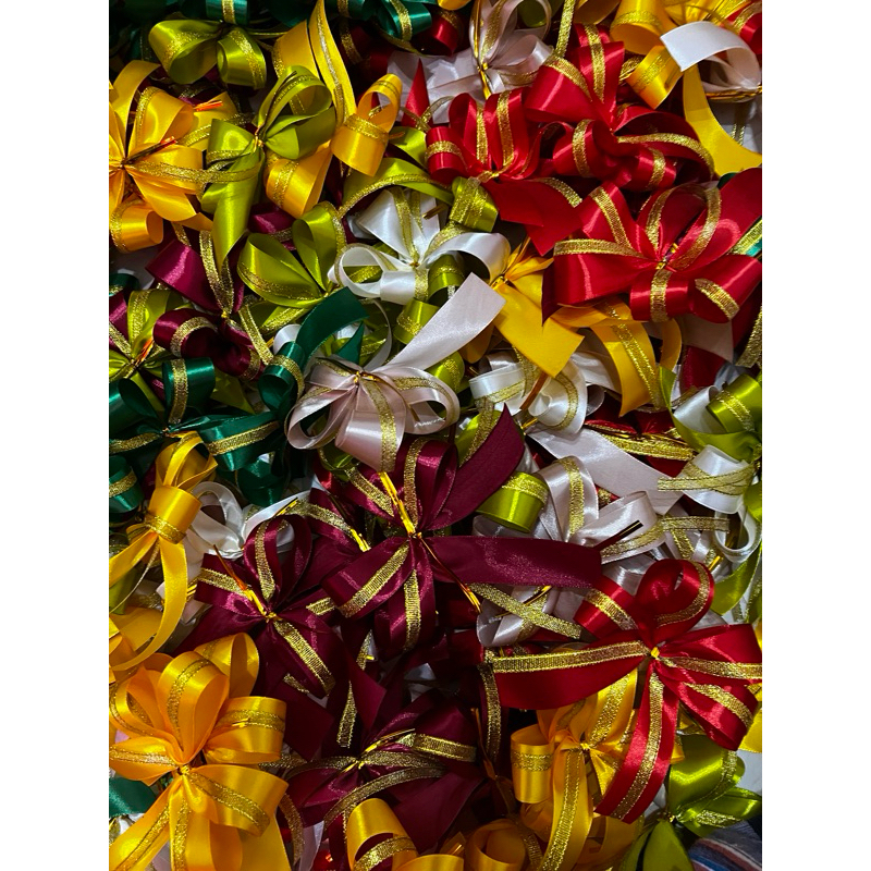 

pita gliter tumpuk besar / pita hampers / pita kado / pita hias / pita parcel