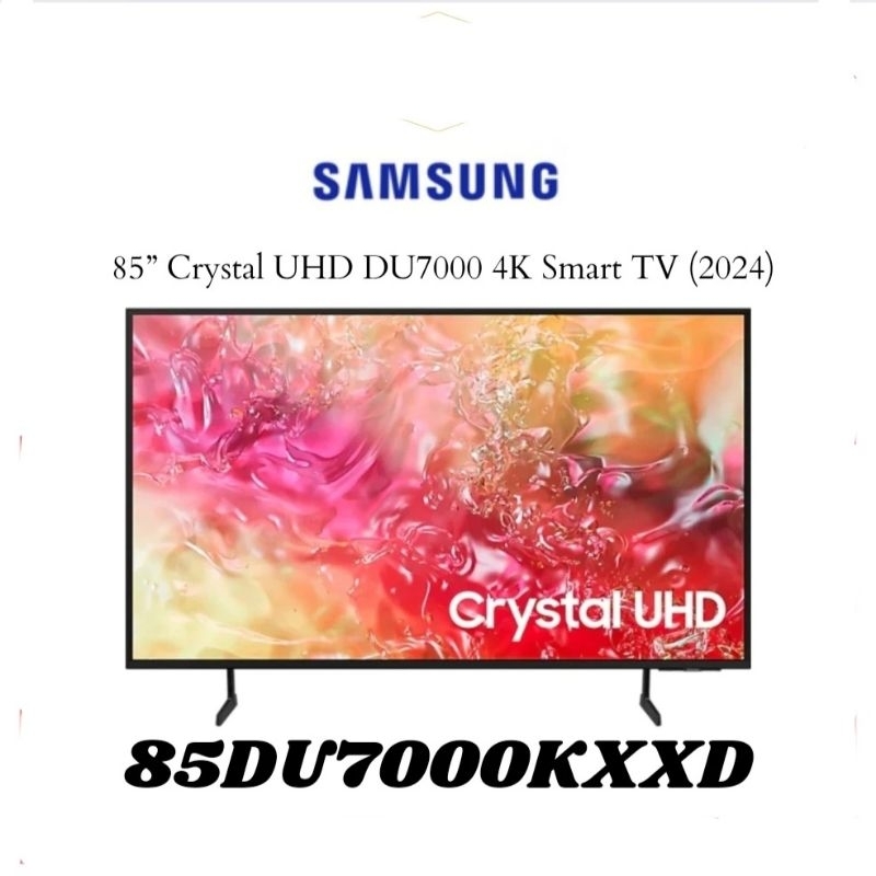 TV SAMSUNG 85INCH UA85DU7000 Smart TV 4K CRYSTAL UHD