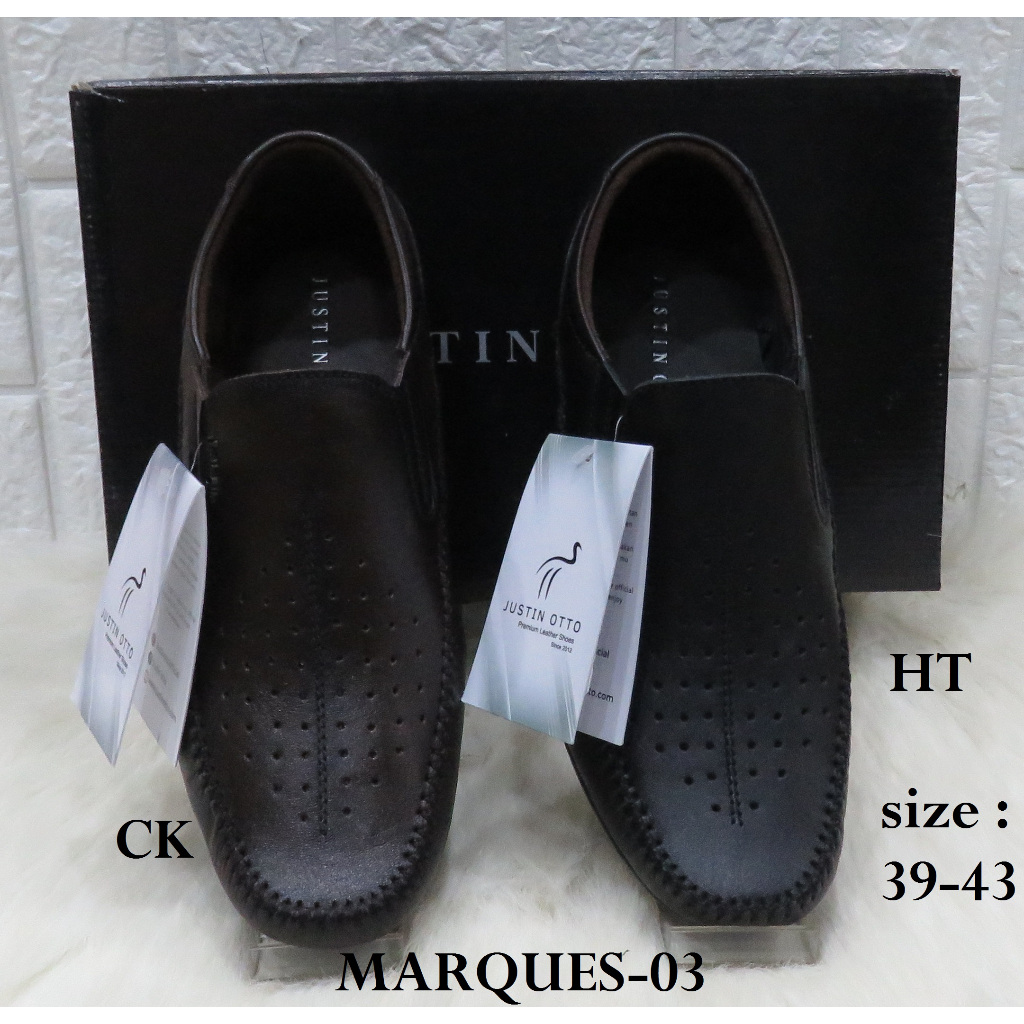 SEPATU PRIA KULIT MEREK JUSTIN OTTO ART MARQUES-03 PRICE  RP 670.900 BRAND ORIGINAL